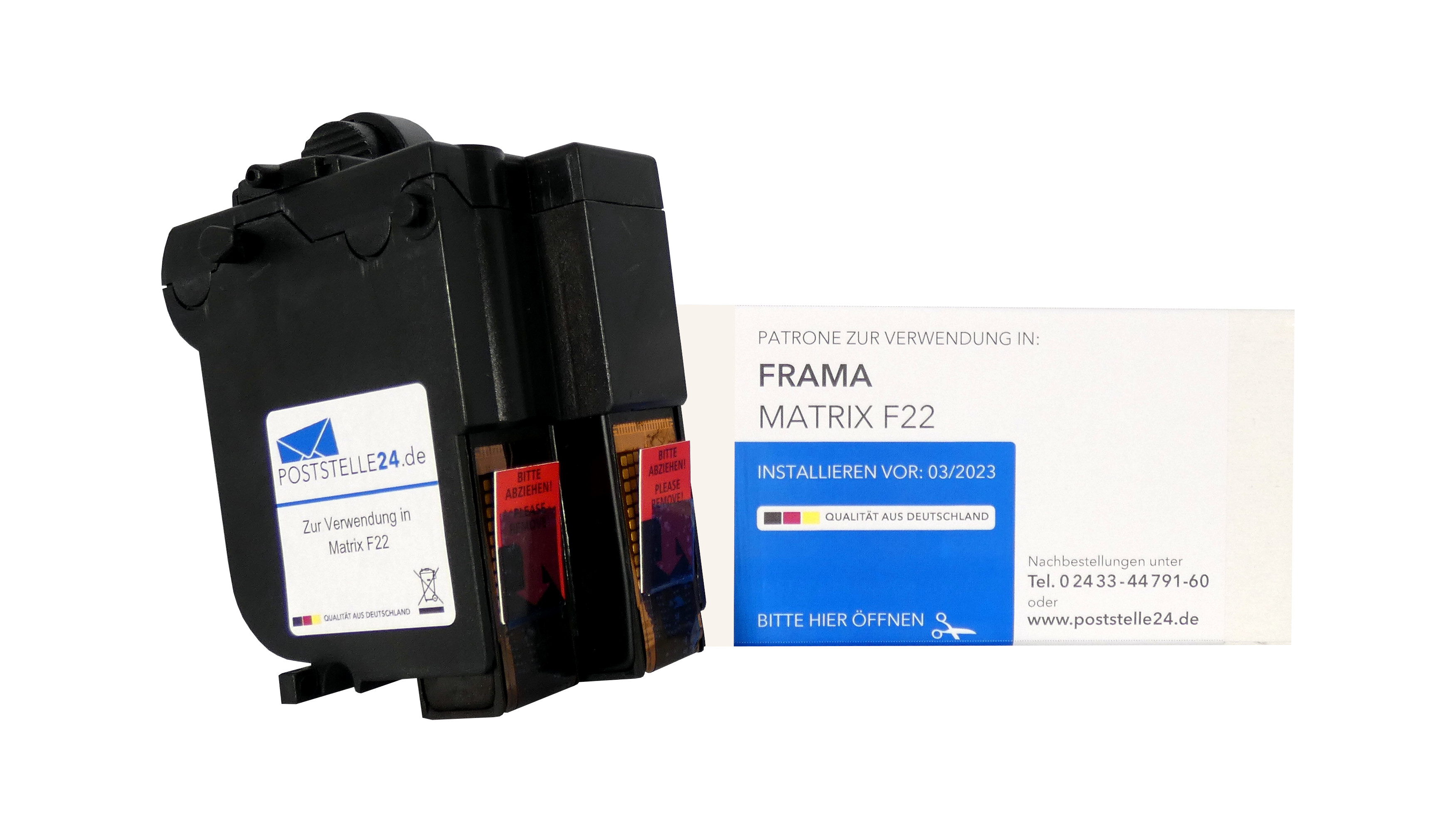remanufactured cartridge for use in Frama Matrix F22