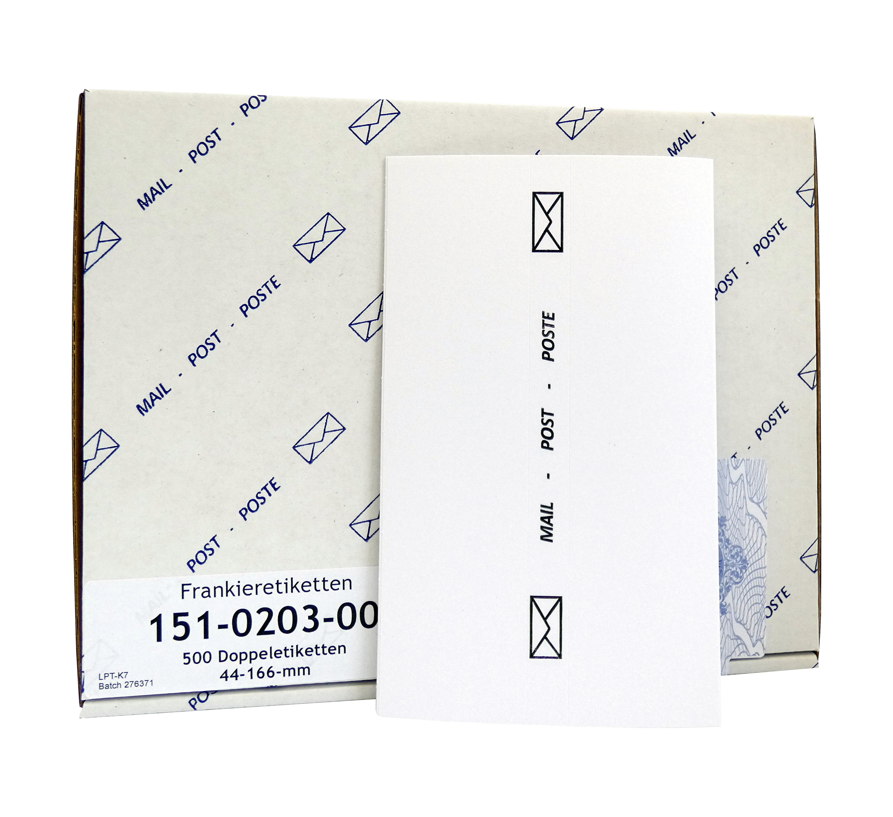 Universal double labels 166 x 44 mm