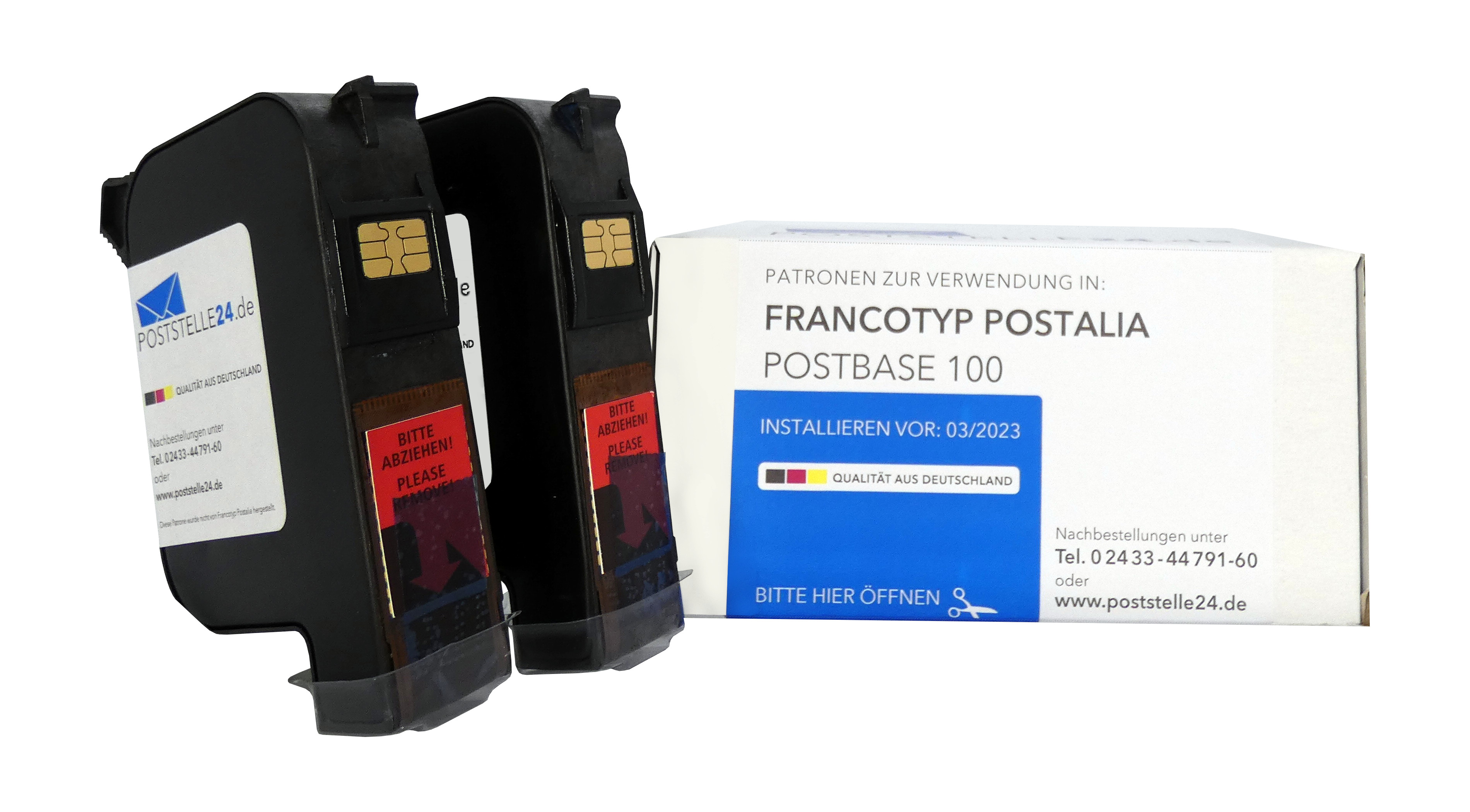 remanufactured cartridge-set for use in Postbase 100 - XL