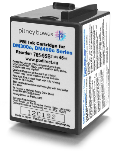 Original Pitney Bowes cartridge 765-9SB for use in DM300C | DM400C | DM450C+